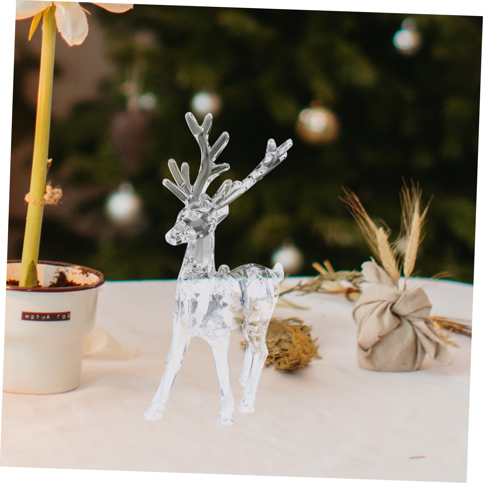 8 Stck. Teiliges Weihnachtsornament aus Dekorative Elchfiguren für Tisch und Weihnachtsdeko für Festliche Anlässe und Kinderzimmergestaltung