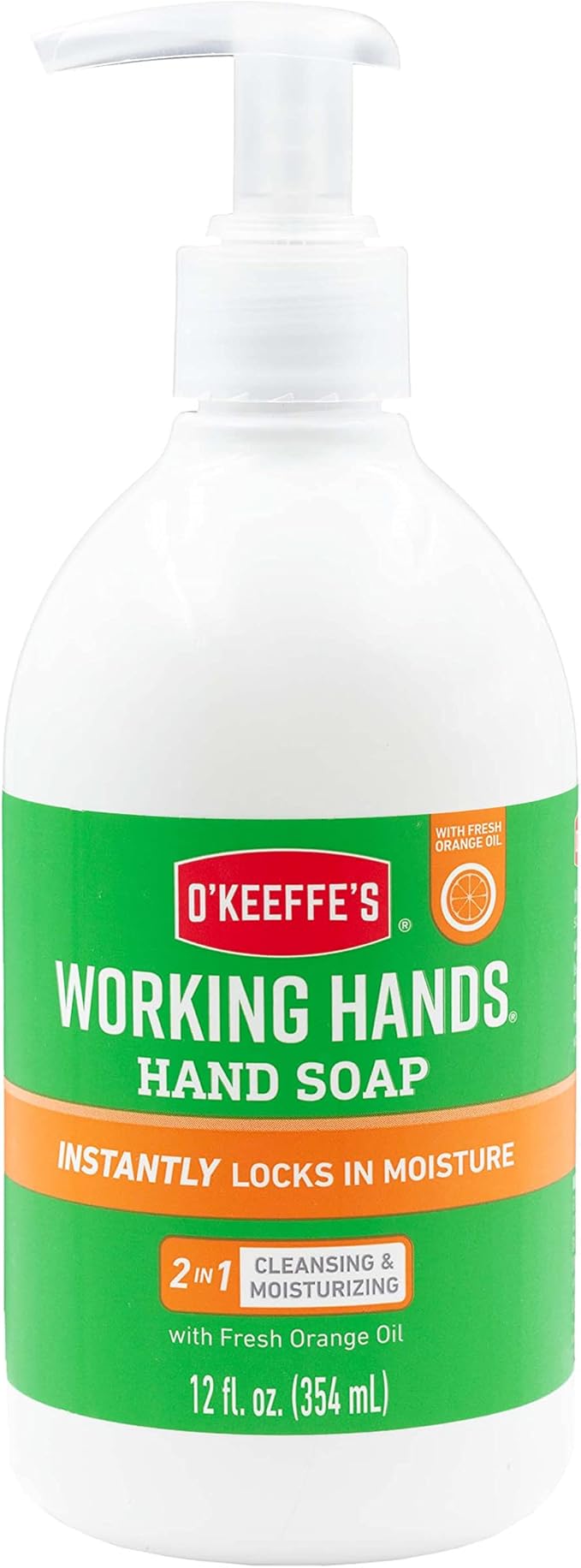 O'Keeffe's Working Hands with Fresh Orange Oil Hand Soap, Cleansing
