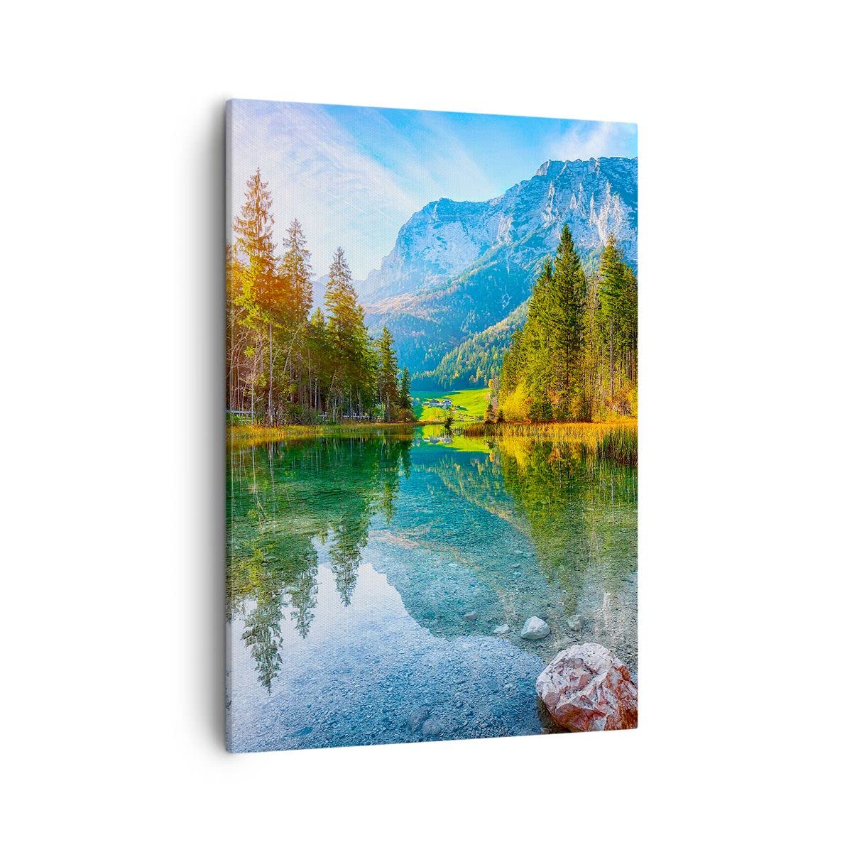 Quadro su Vetro 50x70cm Astrazione Pezzo Vernici Stampe Immagini
