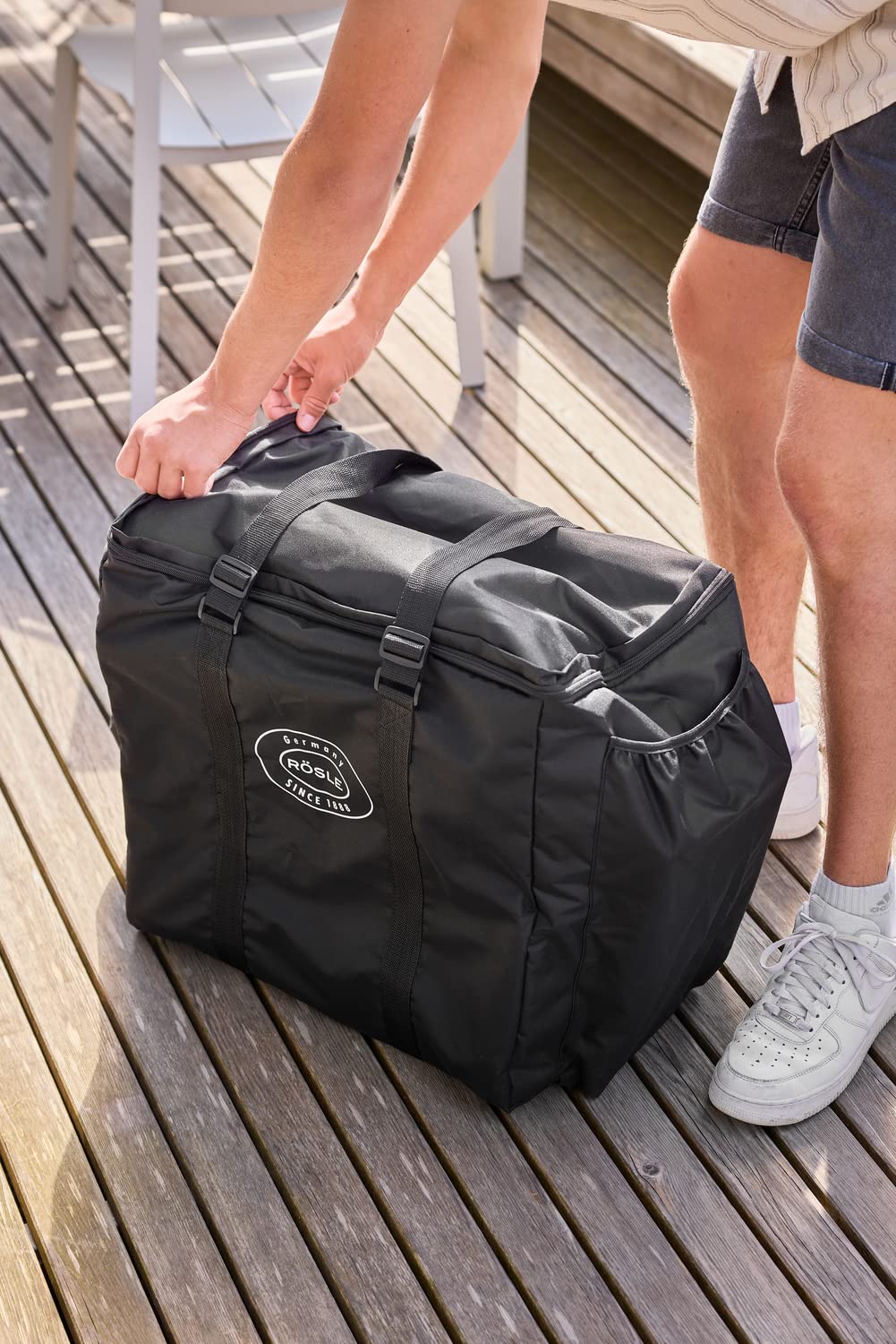 RÖSLE Videro G2-P Carry case, Protective Cover for Transporting The Mobile Table Grill with Wide Carrying Handles - Image 3