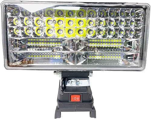Miniatura 1 de BANUQUE Luz de trabajo para batería Milwaukee m18 de 18 V, linterna para Milwaukee M18, luces de inundación LED portátiles inalámbricas de 160 W