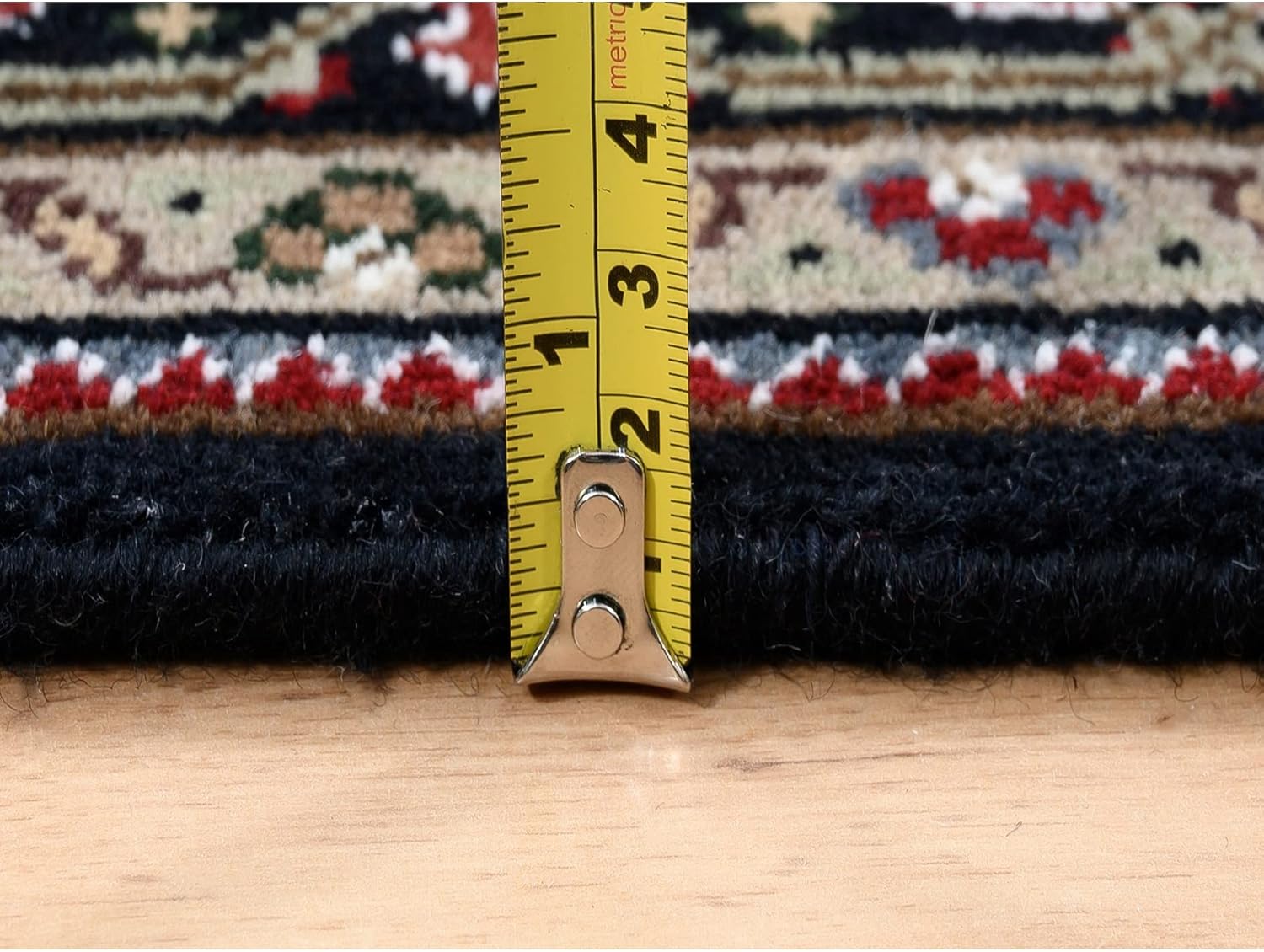 Black Mahi with Fish Design Hand Knotted All Wool Runner Oriental Rug (3'9"x12')