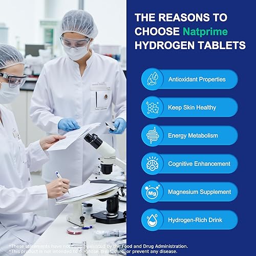 Miniatura 5 de Tabletas de Agua de Hidrógeno - Tabletas de Hidrógeno de 12 PPM con Magnesio, Suplemento de Hidrógeno Molecular para Agua Potable, Claridad Mental,