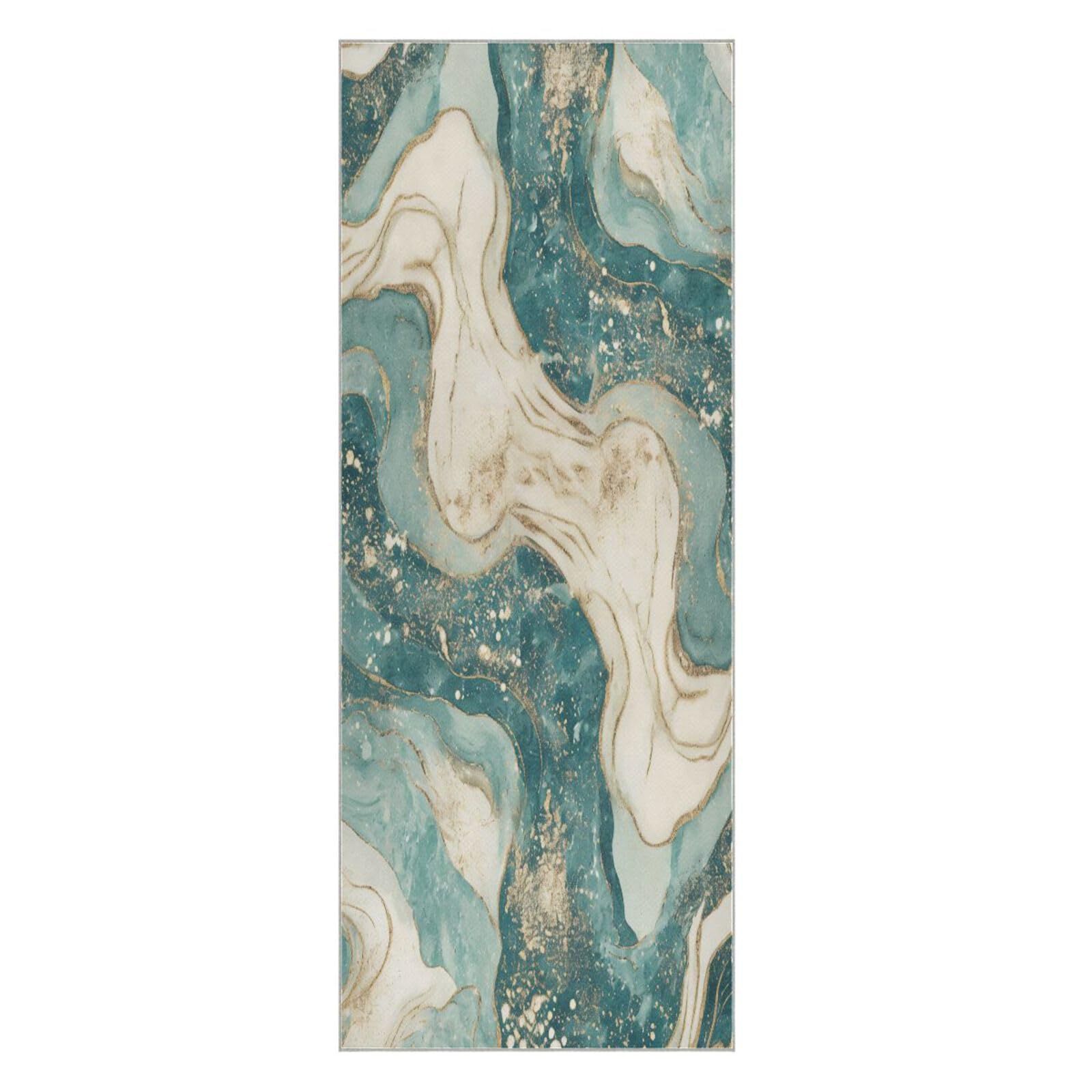 BURSTDDY Marble Hot Yoga Towel Absorbent Non Slip Yoga Mat Towel