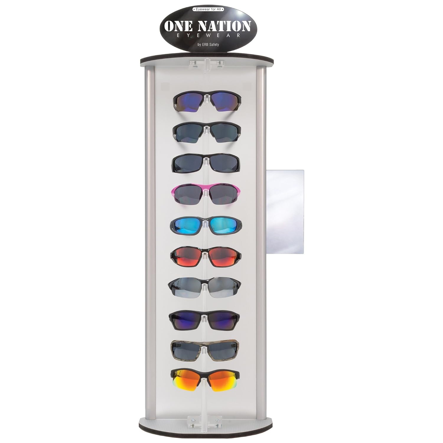 ERB Safety 75710 One Nation Safety Glasses Display 10 Eyewear Styles