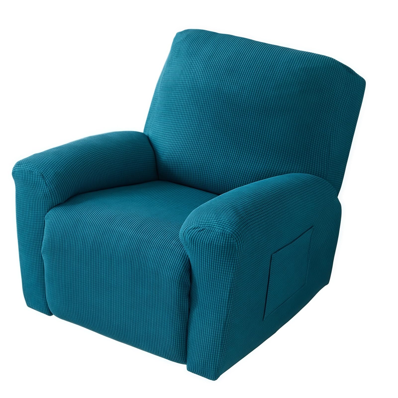 WoeiCuod 1 2 3 4 Seater Couch Cover Stretch Recliner Sofa Covers,with Pockets Sofa Recliner Protector Anti Slip Washable Stain Resistant Armchair Covers For Living Room