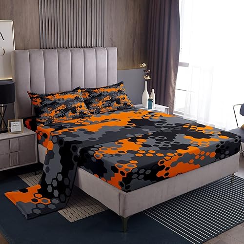 Vista 149 de Feelyou Juego de sábanas espaciales para niños, juego de ropa de cama de galaxia para niños y niñas, sábanas de planeta del universo, 1 sábana