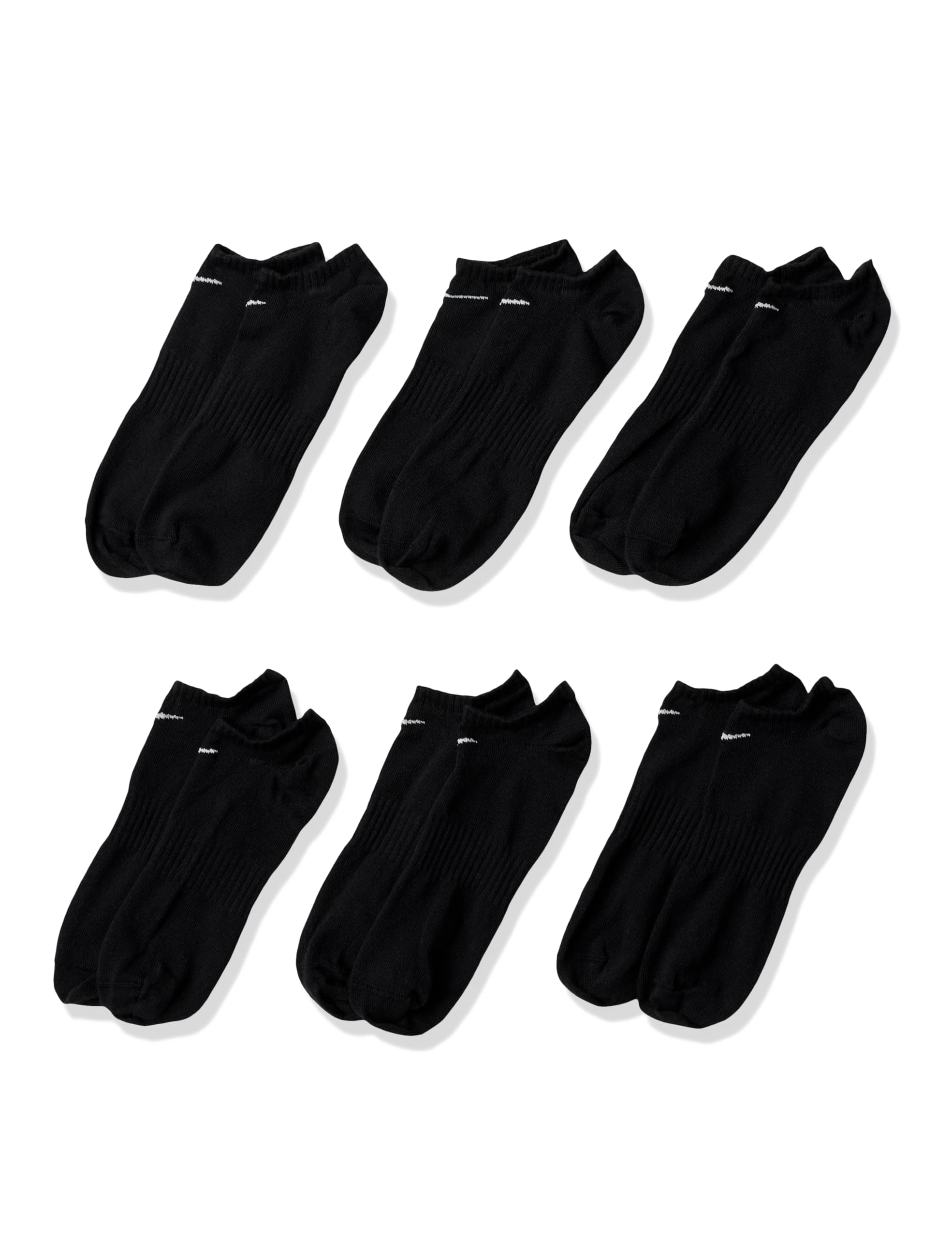 Nike Unisex Adult Everyday Lightweight Training No-Show Socks (6 Pairs) | Mens and Womens