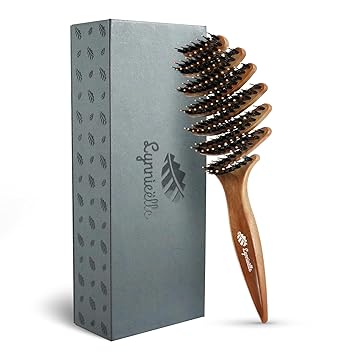 Boar Bristle Hair Brush for Fine Hair - Ultimate Smoothing