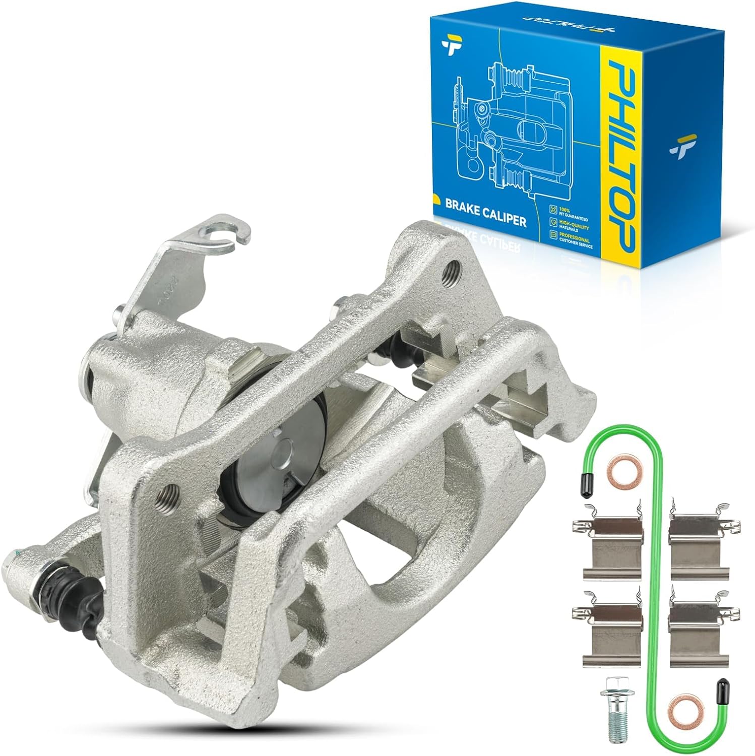 PHILTOP Brake Caliper Front Left Compatible with 2010-2017 Chevrolet Equinox, 2010-2017 GMC Terrain, 2014-2020 Chevrolet Impala, 2010-2016 Buick LaCrosse, 2011-2017 Buick Regal, 18-B5270