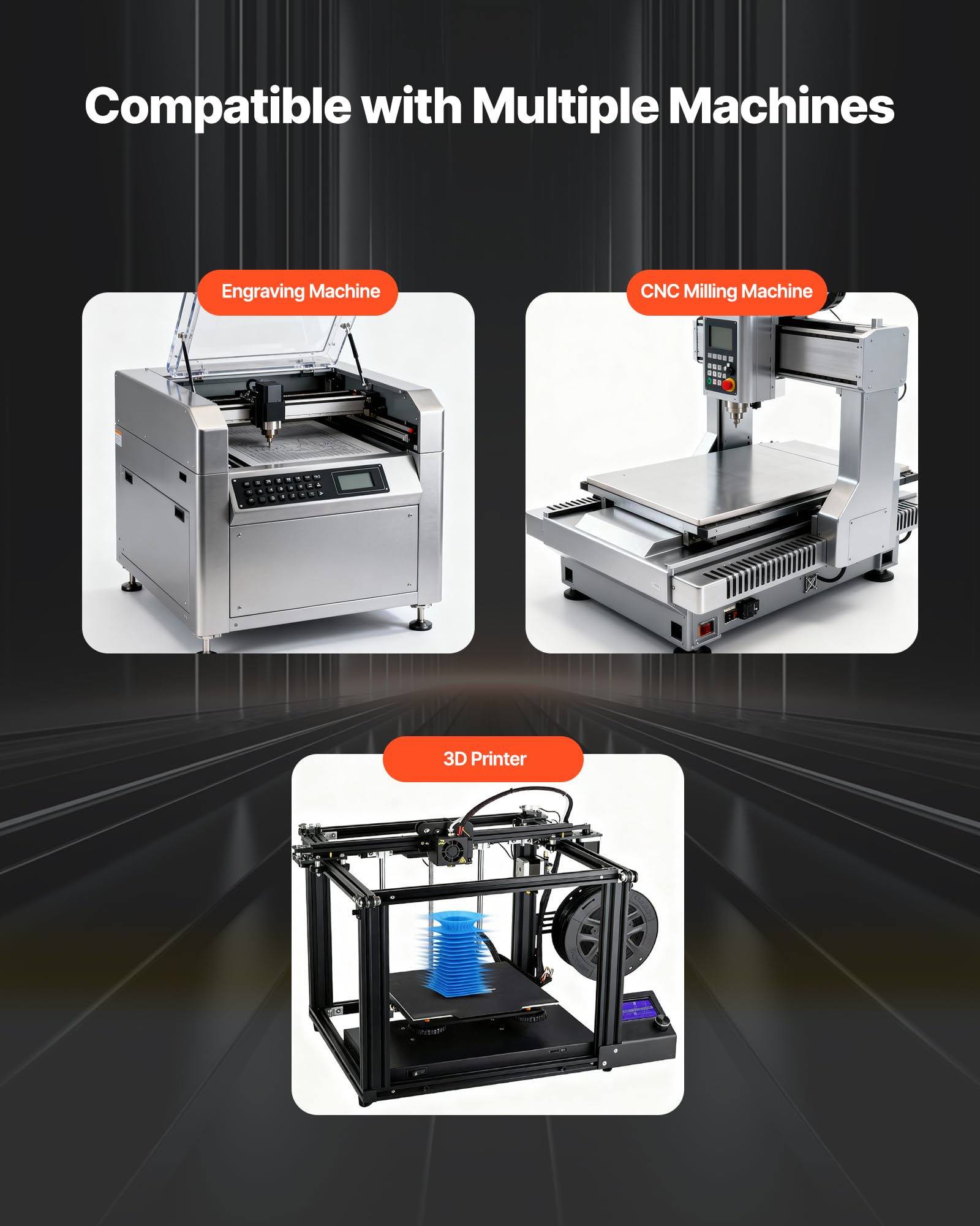 VEVOR Guida Lineare Corsa Effettiva 1000 mm, Attuatore per Guida Lineare CNC a Vite a Sfere, Motore Passo-passo Nema 23, Binario Movimento per Macchina per Incisione, Fresatrice CNC, Stampante 3D