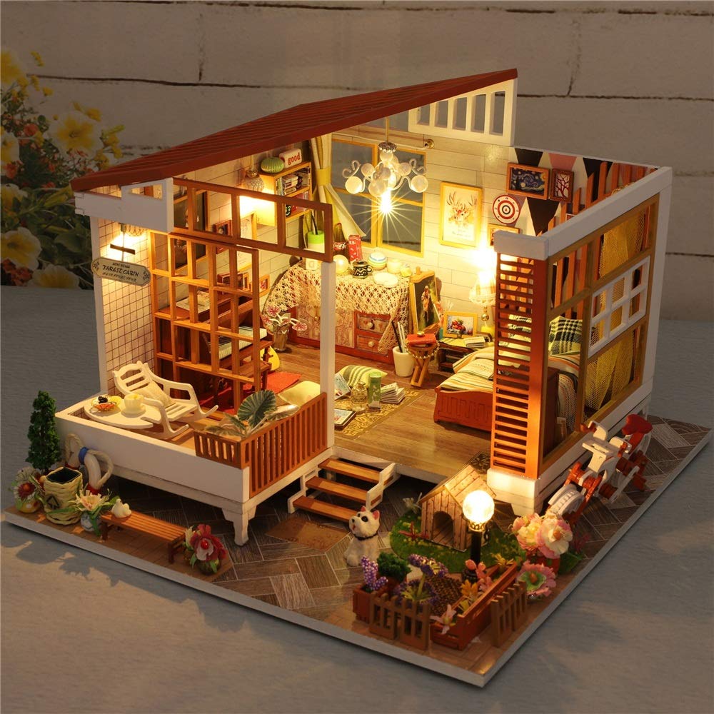 年末SALE価格❣️ ドールハウス 木製　ハンドメイド　#168 Amazon.co.jp: CUTICATE 1/24 ドールハウスキット ドールハウス