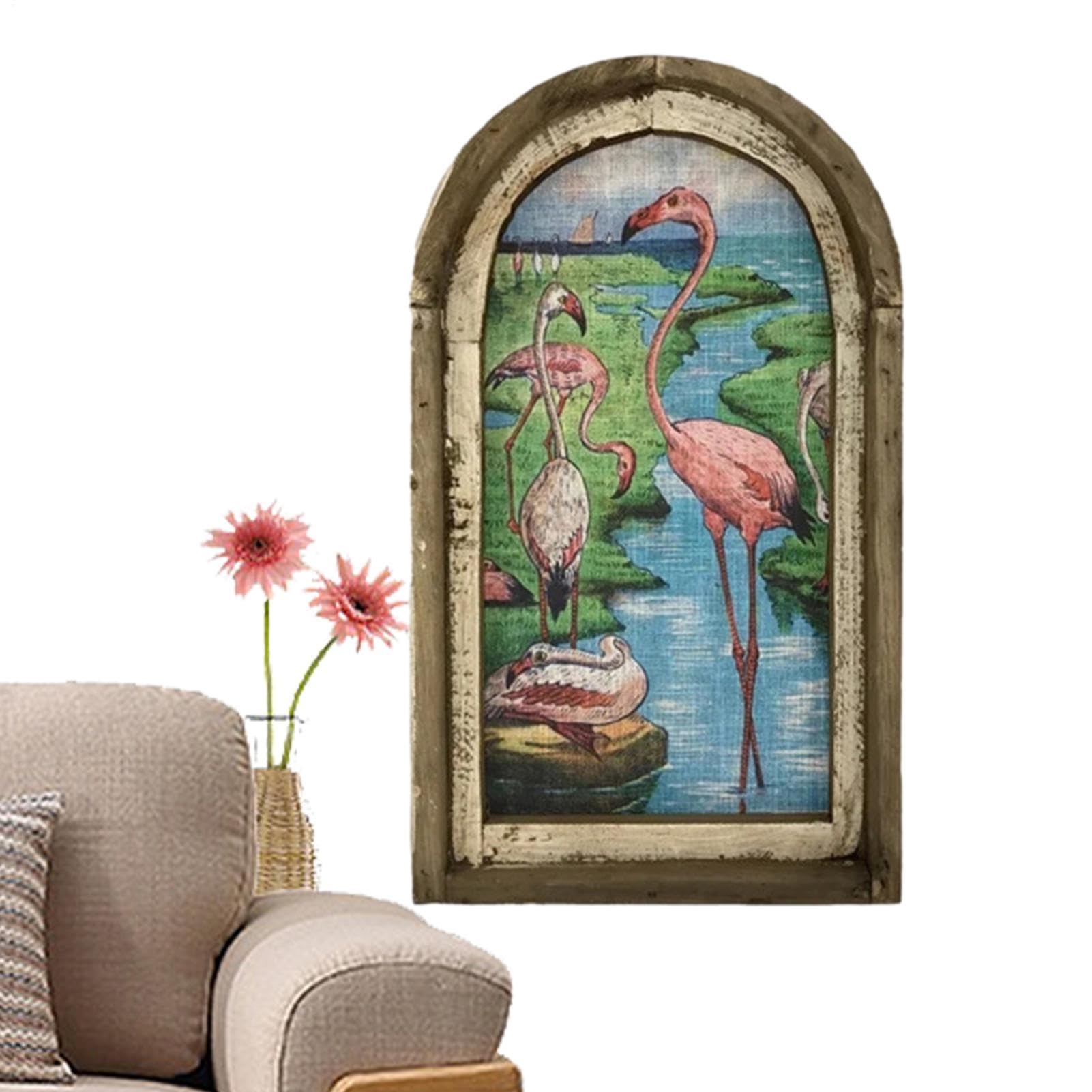 Pièce maîtresse des oiseaux roses pour salon moderne et chic - 8