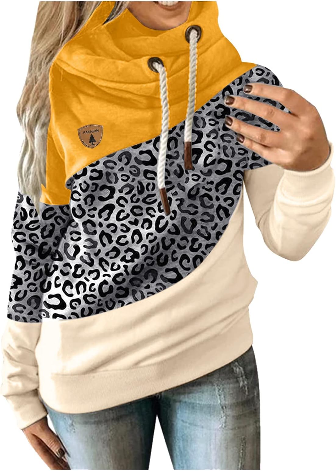Ogiraw 2023 Fall Fashion Sweatshirt For Women Casual Outdoor Tops For Women Fitted Casual Hoodie Tops Pringting