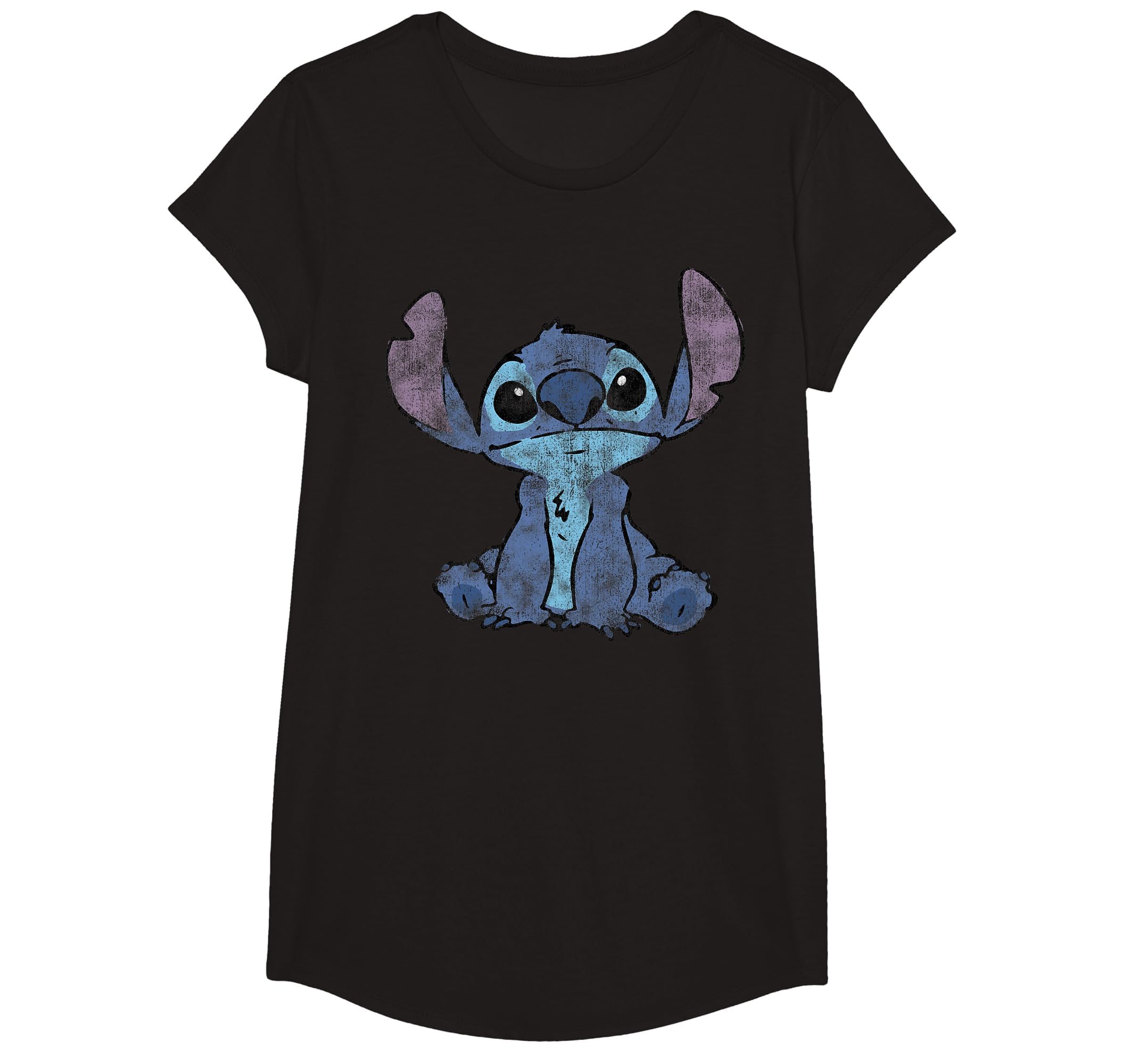 Disney Lilo &amp; Stitch Distressed Stitch Portrait T-Shirt