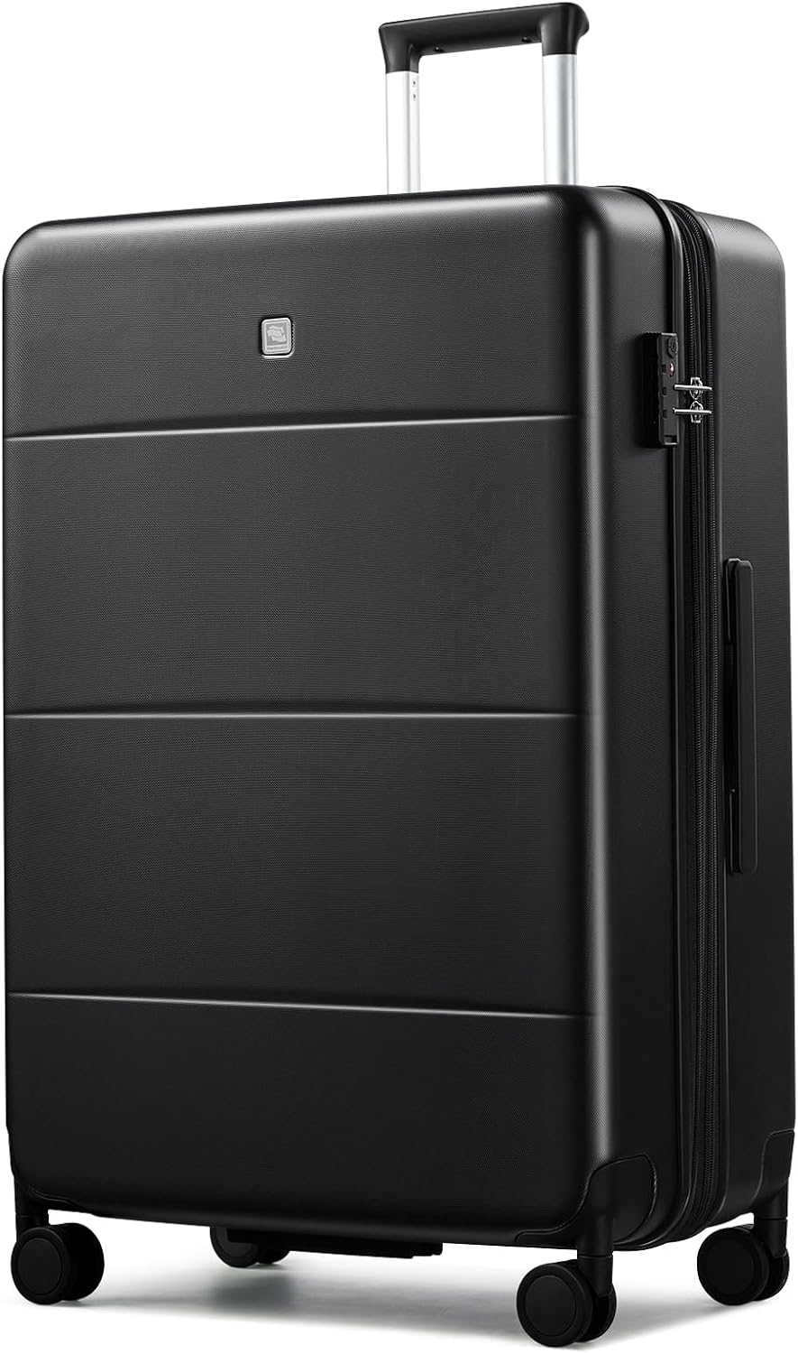 Hanke Expandable 28 Inch Luggage with Spinner Wheels, Hardside Large Suitcase, A