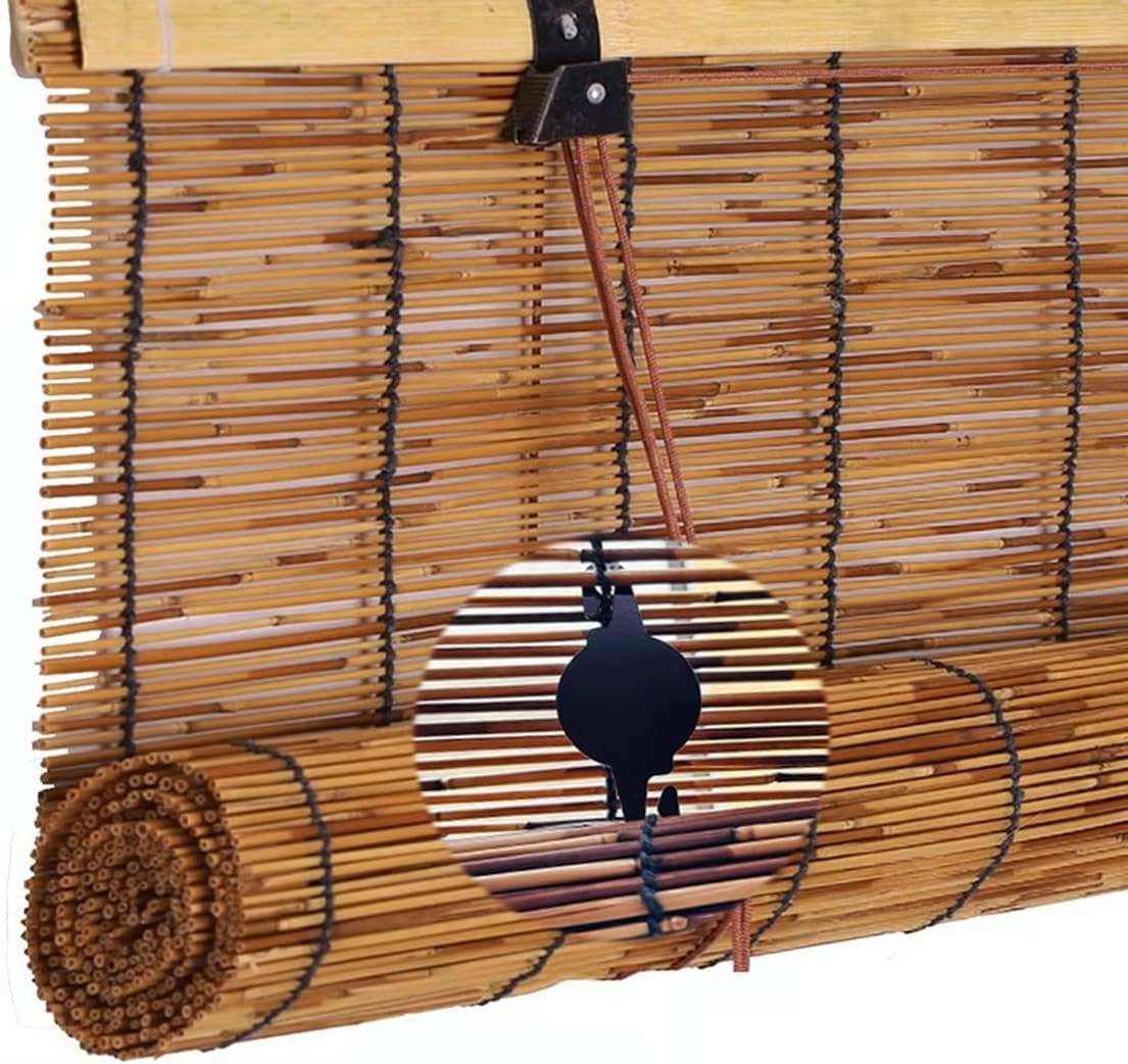 Bamboo roll up Blinds Reed Shades for Windows Blackout