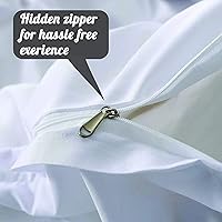 Vista 7 de Funda de edredón de algodón de gran tamaño de 800 hilos, 100% algodón egipcio, plisado, 1 funda de edredón y 2 fundas de almohada, edredón de fibra