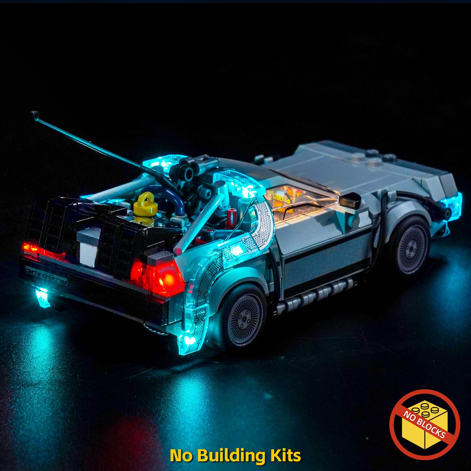 Licht-Kit Kompatibel mit Lego 77256 Time Machine from Back to The Future (Kein Modell), Led Beleuchtungs Set Compatible with Lego Time Machine from Back to The Future Bausteinen Modell - 2