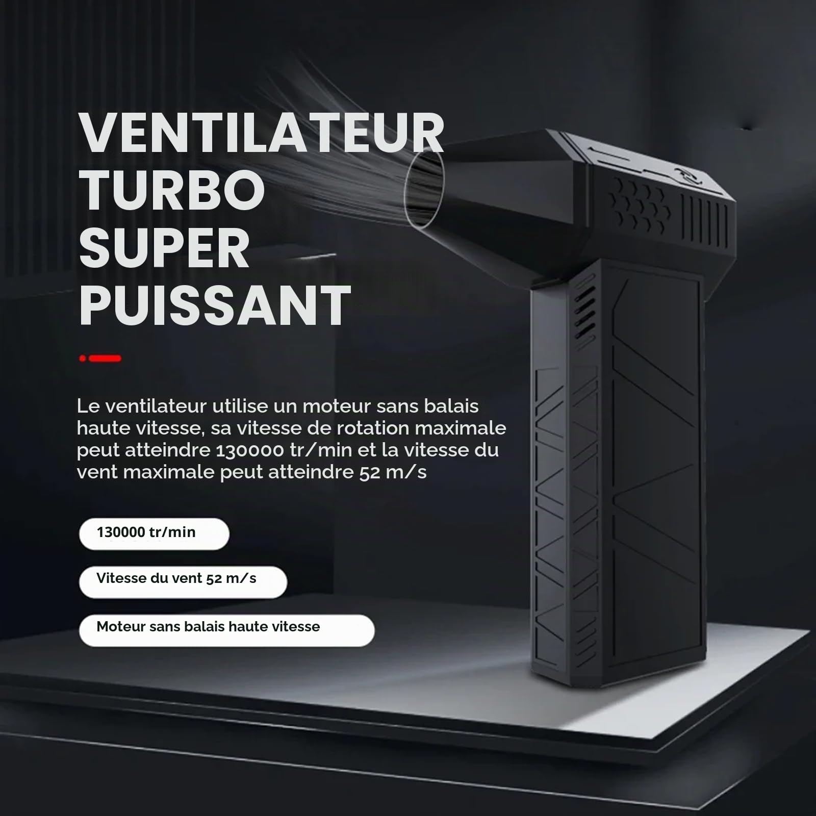 Ac-27 Air Duster 2025 New Air Duster Ac-27 Dépoussiéreur électrique, 3 vitesses, 150 000 tr/min, pulvérisateur à air comprimé, rechargeable, pour clavier, voiture, maison (noir)