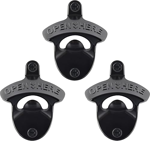 Miniatura 15 de 12 piezas de abrebotellas de bronce vintage montado en la pared, a granel, a prueba de óxido, abrebotellas de cerveza montado en poste para Bronce