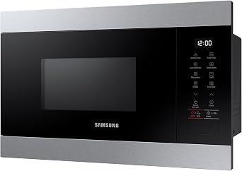 Samsung Built In Microwave, 850W, Capacity: 22 Litre, Colour: Silver, MG22M8274AT