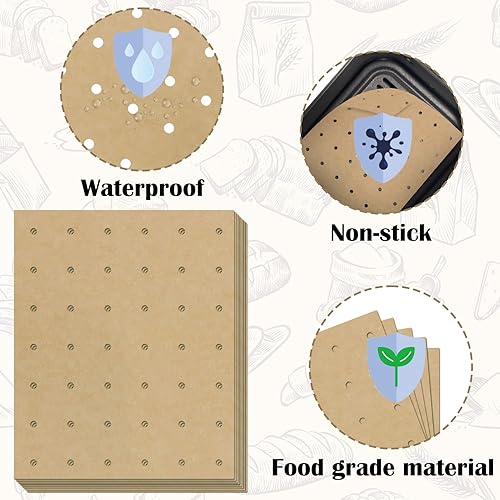 Miniatura 10 de 6 tapetes antiadherentes reutilizables para horno tostador, 9 x 11 pulgadas, de malla fácil de limpiar, compatibles con Breville, Cuisinart, Ninja