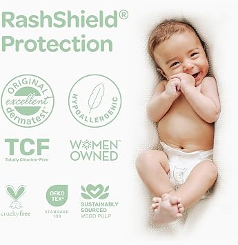 Parasol Clear+Dry Disposable Diapers, Size 1 (7-14 lbs), 84 Count