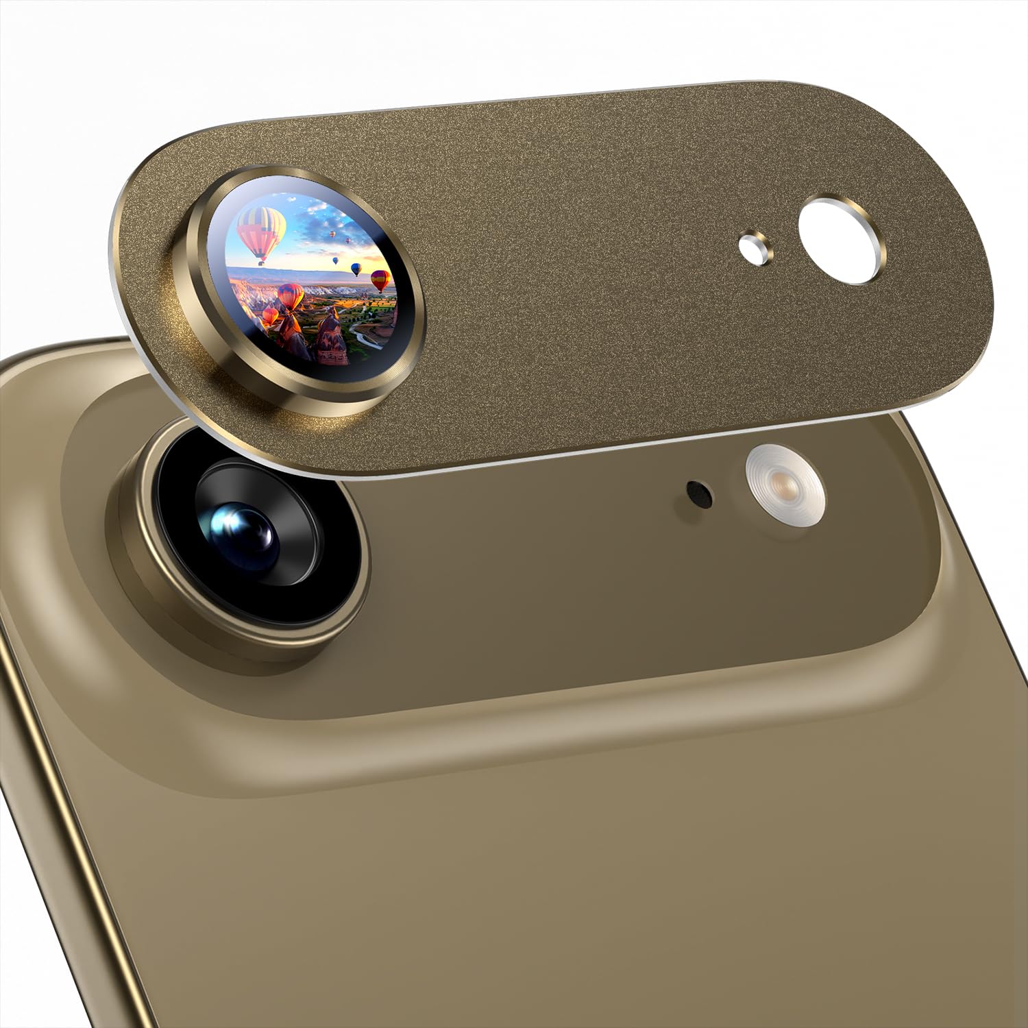Uyiton for iPhone Air Camera Lens Protector, Metal Frame Glass Cover