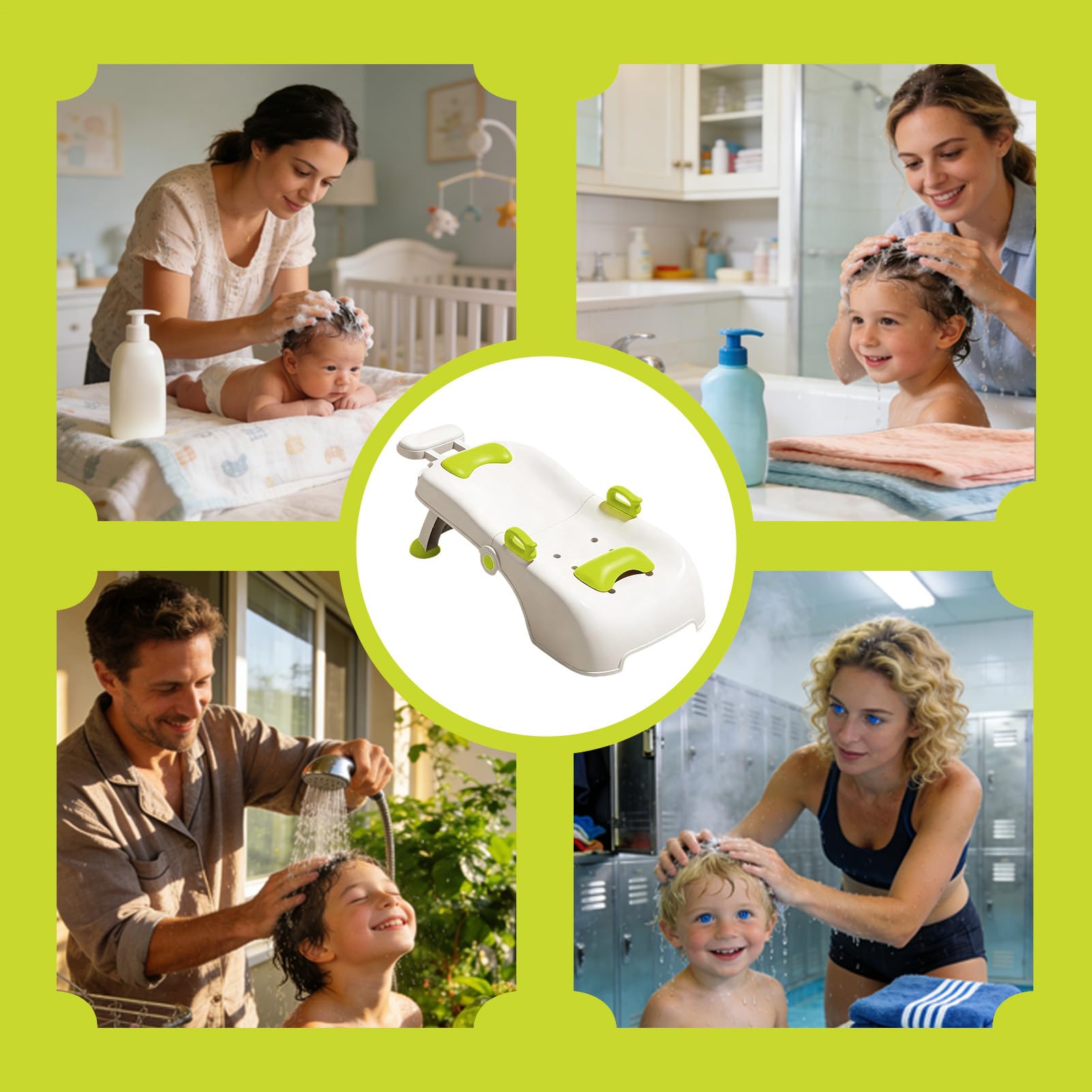 Shampoo Station Für Kinder Verstellbarer Stuhl Zum Haarewaschen | Shampoo Sitz Für Kinder Für Zuhause Und Badezimmer Und Wohnung Und Innenbereich Für Und Mädchen Und Neue Eltern