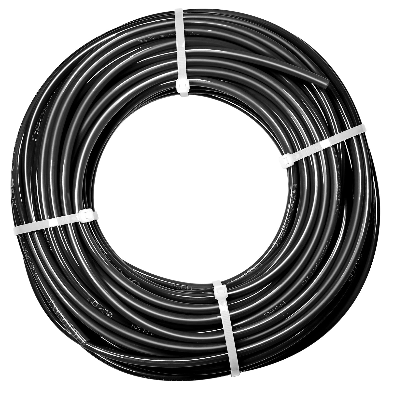 TAILONZ PNEUMATIC Air Line DOT 1/2 inch od Black Pneumatic Nylon Tube 200ft (60 Meter) Air Brake Tubing Nylon Hose