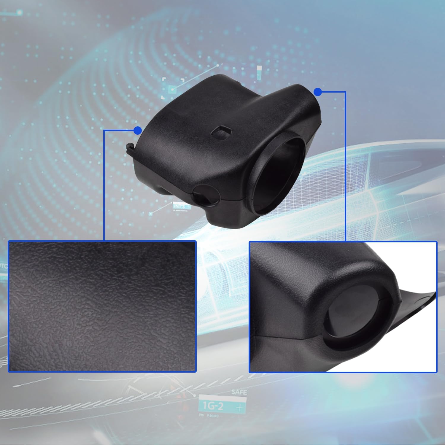 26072993 Upper & Lower Steering Column Cover Shroud Compatible with Chevrolet Silverado & GMC for Sierra & GMC 3500 1999-2002 Replace# 26078127 26093753