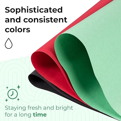 Miniatura 3 de IDL Packaging 36 x 8400 pulgadas (700 pies) - 45 libras de grosor - Rollo de papel kraft verde - Papel de manualidades de color escolar - Papel de