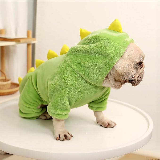 Suéter para Perro Pequeño Mediano Disfraz de Dinosaurio Frenchie FB miniatura 5