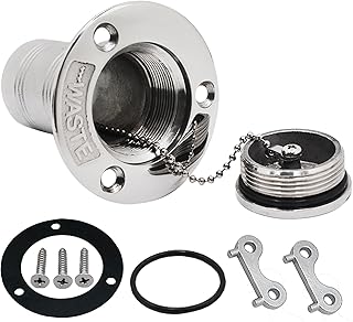 SHENGHUISS Boat Deck Fuel/Gas/Water/Waste Fill/Filler Tank Key Marine 316 Stainless Steel Deck Filler Marine Hardware for Yacht Caravan