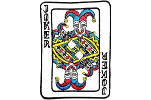 HHO White Joker Playing Card Patch