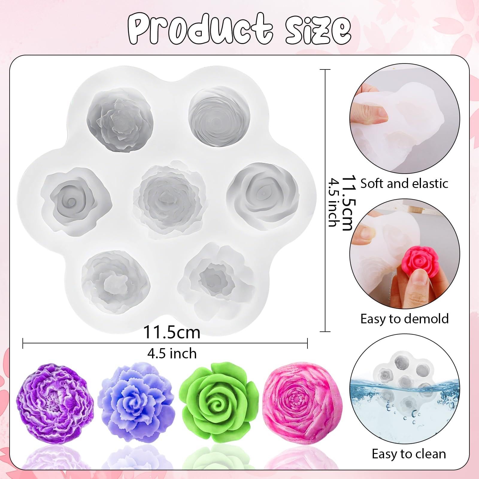 Stampo in silicone per sapone con sole luna e stelle, per sapone e sapone fatto a mano, per bar lozioni, bombe da bagno, gesso di Parigi, resina