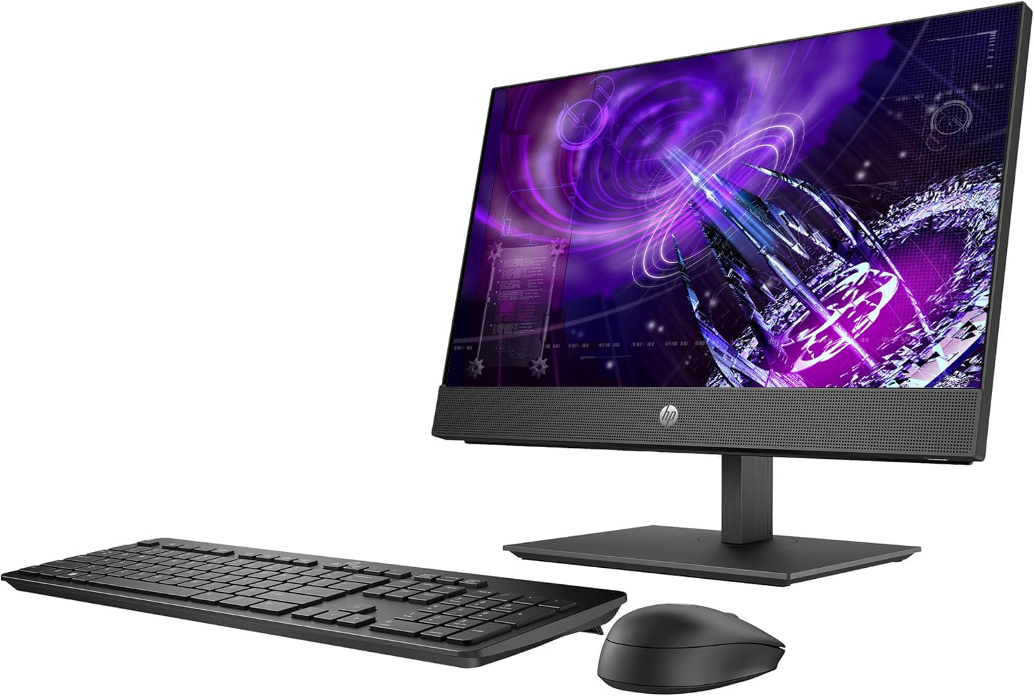 HP ProOne 600 G4 todo en uno Computadora de Sobremesa, FHD 21.5" (1920 x 1080), Intel i3-8100, 8 GB RAM, SSD de 256 GB, Bluetooth, teclado, ratón, USB WiFi, Windows 11 Pro (reacondicionado) — view 3