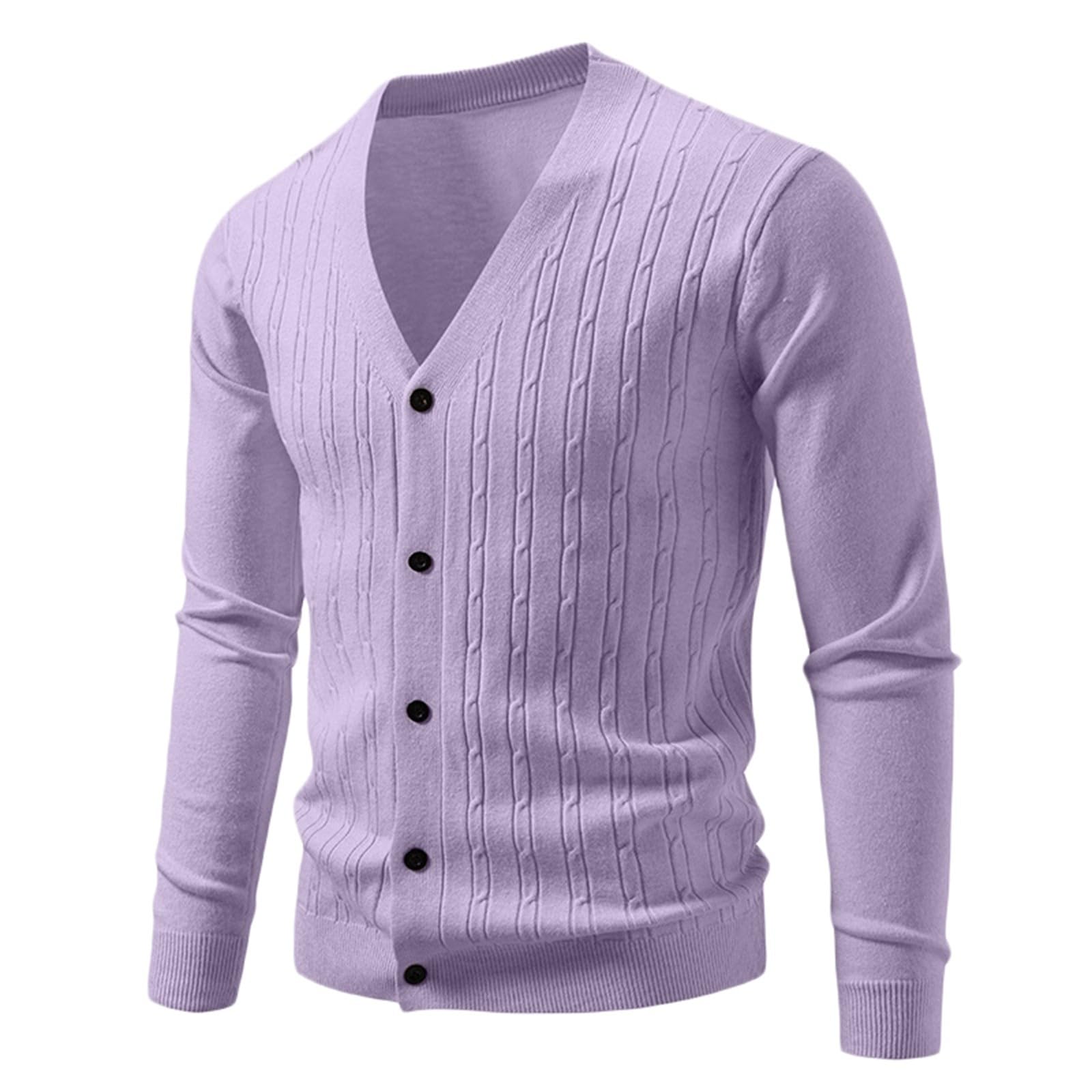 Abrigo de punto con cierre de botones en el pecho y textura clásica de tejido Piedad. Chaqueta de punto moderna para uso diario.
