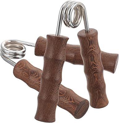 CORHAD 1 Pair Metal Clamps Heavy Duty Wrist Exerciser Hand Massager for Men Finger Trainer Strengthener Hand-muscle Exercise Tool Professional Exerciser Grab Handle Grip Horn Man