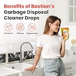 Garbage Disposal Cleaner and Deodorizer Drops- [[50-Count]] Orange Zest Scented Kitchen Sink Freshener Pods & Drain Odor Eliminator Disposer Care Balls by Bastion