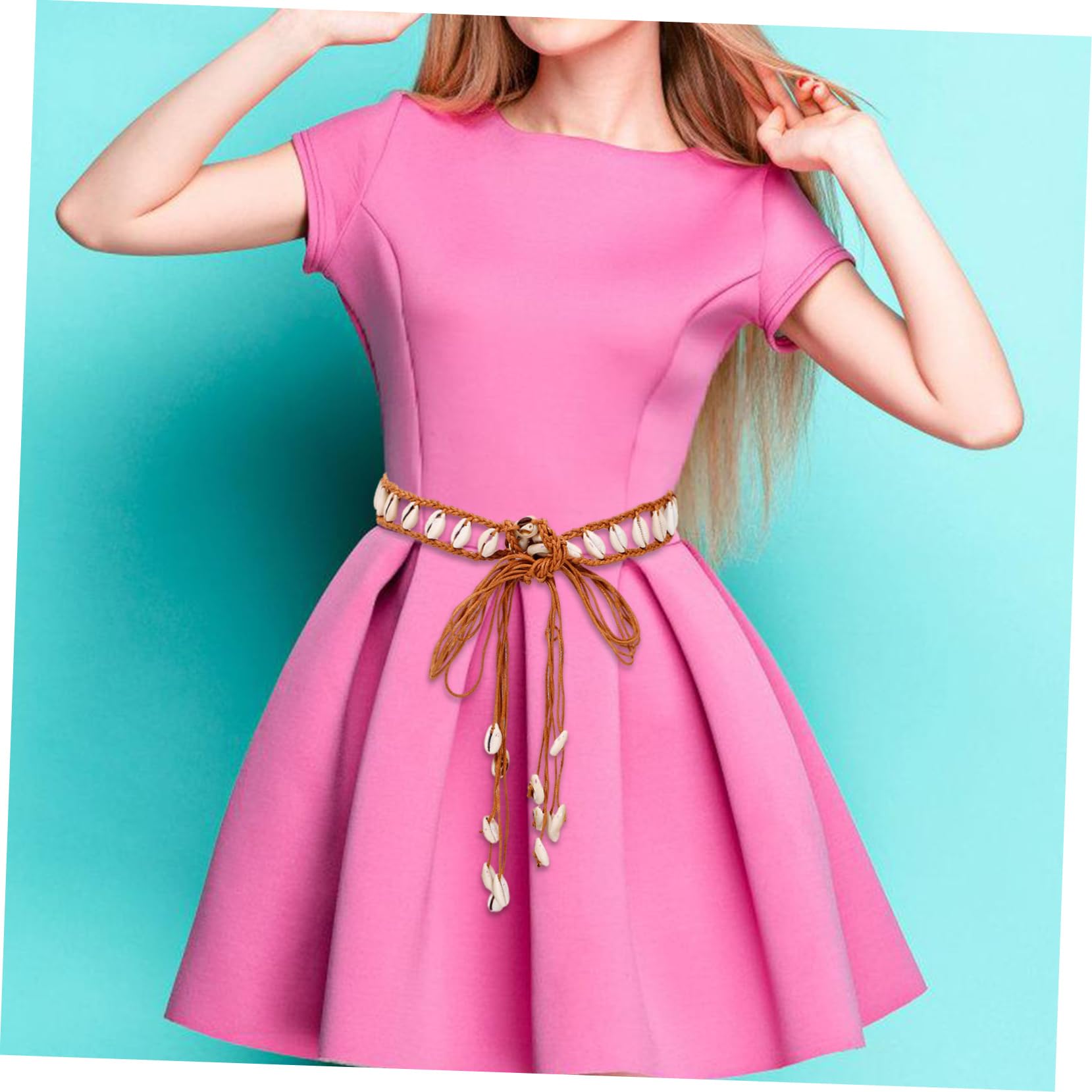 5piezas Cinturón De Mujer Diseño Trenzado y Decoraciones De Cinturón De Cintura Para Vestidos Elegantes y Casuales Accesorio De Moda Para Ocasiones Formales y