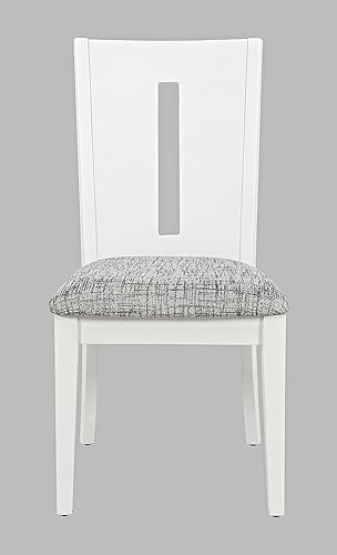 Miniatura 3 de Jofran Inc. Urban Icon Slotback Silla de comedor tapizada contemporánea (juego de 2)
