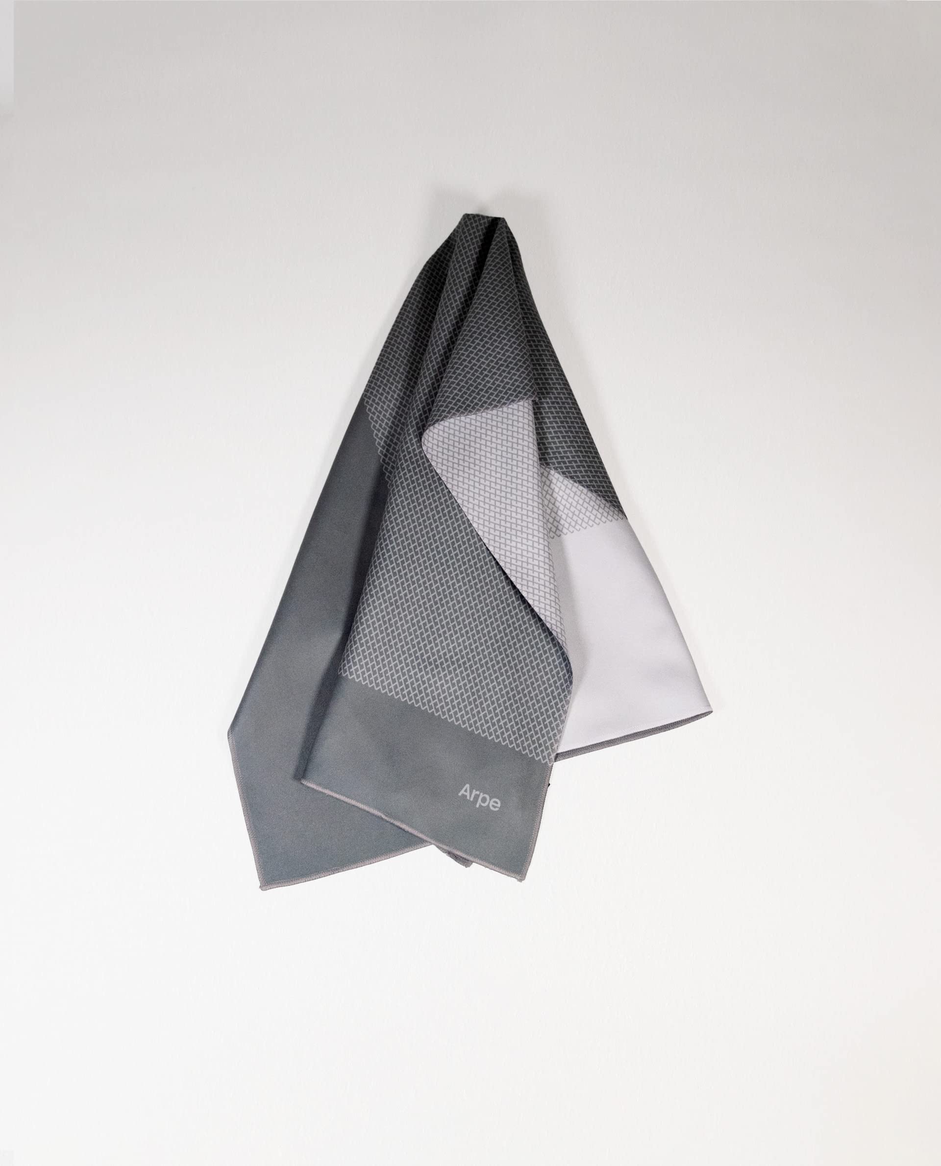 Arpe,Asciugamano in microfibra sostenibile e artigianale,Asciugamano sportivo per spiaggia, piscina o palestra,Asciugamano da bagno,ad asciugatura rapida,Eco Friendly,Charcoal Grey (75x115)