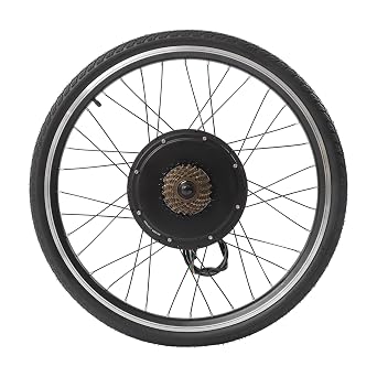 26 Inch 48V 1000W Rear Wheel Electric Bicycle Conversion Kit, Electric Bike Rear Wheel Hub Motor, Rears Wheel Electric Bicycle Motor Kit
