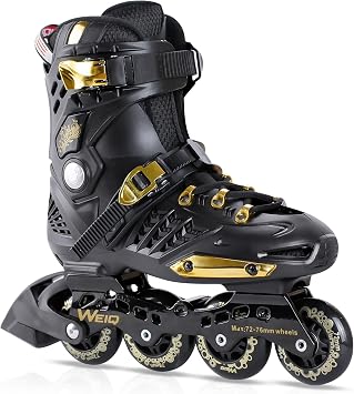 Inline Skates for Women and Men, Fitness Professional Roller Skates Blades Adult, High Performance Outdoor Inline Speed Skates Unisex, Beginner Aggressive 4-Wheel Racing Skates