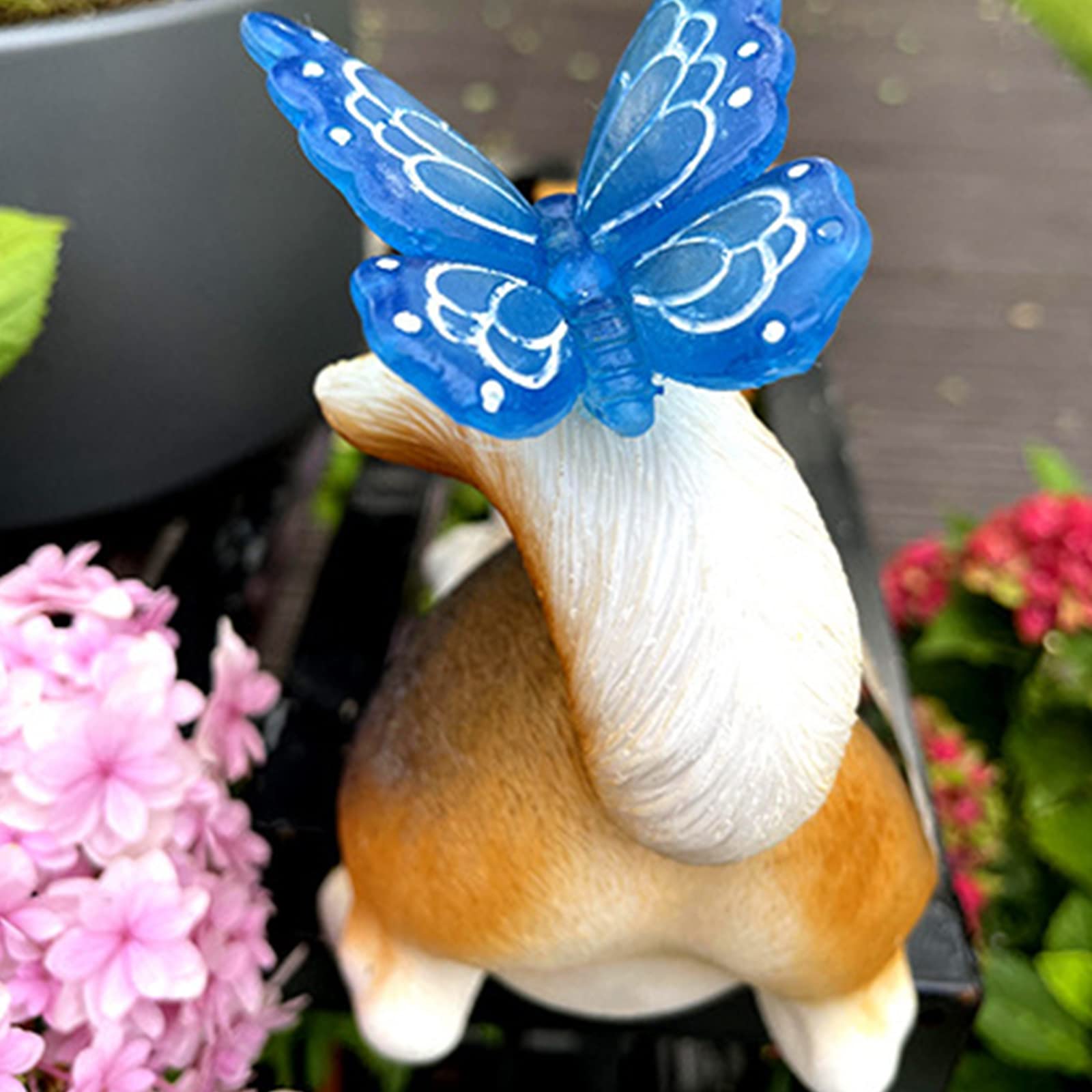 1pz statua da giardino creativa in resina per patio, ornamenti