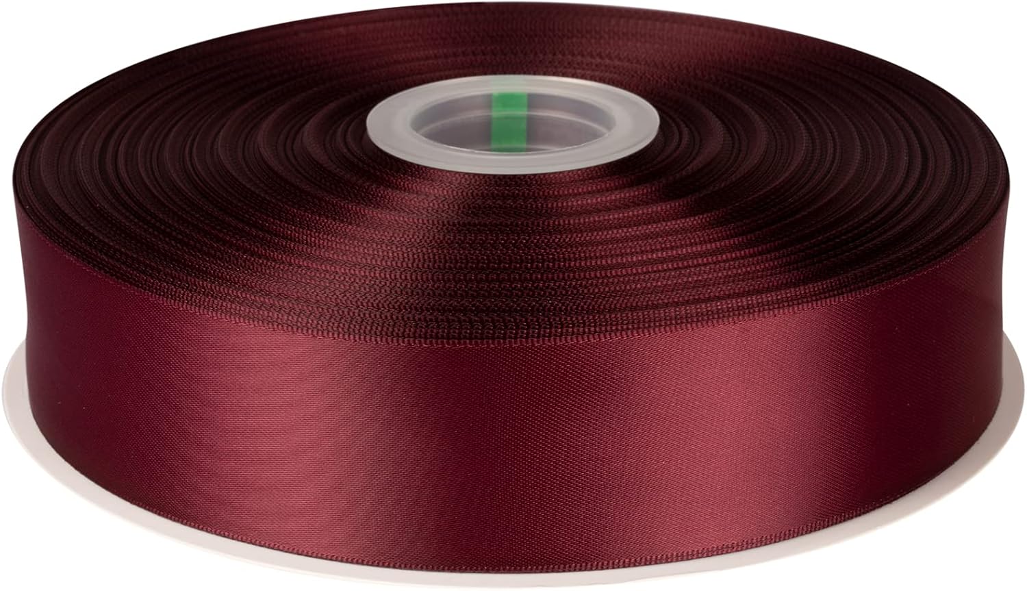 1-1/2" X 100 Yards Double Faced Satin Ribbon Burgundy Polyester Ribbon for Gift Wrapping Wedding Decoration Floral Arrangement Crafts