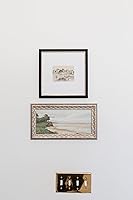 Vista 3 de Petal Lane Antique Wall Decor - Framed Antique Decor - Make Your Own Gallery Wall Frame Set - Dark Academia Wall Decor - Canvas Wall Art with