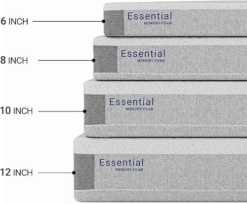 Miniatura 3 de LIFEMENT Colchón King de 12 pulgadas, espuma viscoelástica con infusión de grafito esencial, firmeza media, sin fibra de vidrio, refrescante,